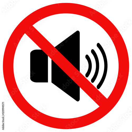 No speaker. No sound icon. Volume Off symbol.  Flat style vector design