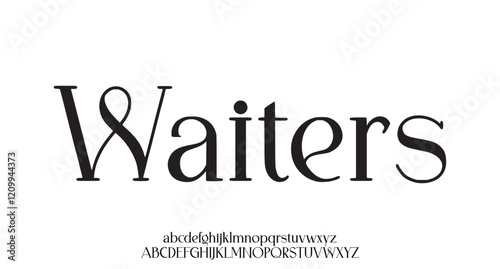 Elegance Luxury wedding alphabet font. Typography elegant classic lettering serif fonts decorative vintage retro for logo. vector illustration

