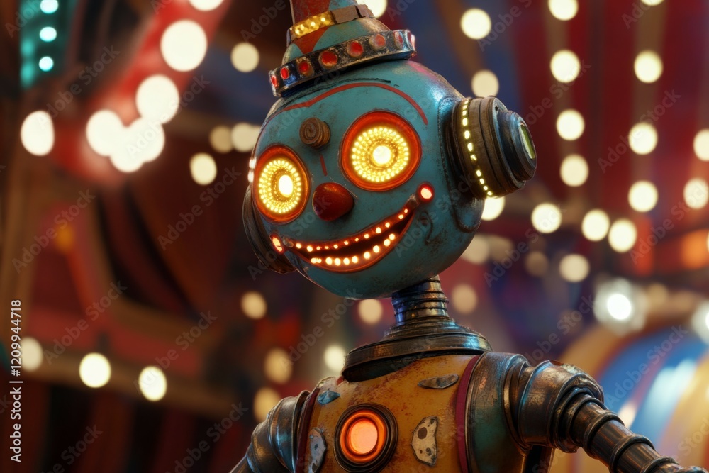 Fototapeta premium Vintage Carnival Robot