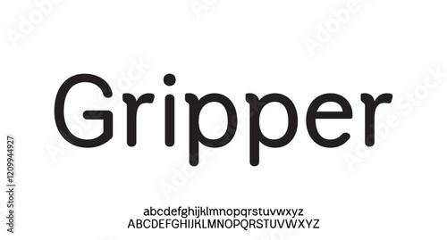 Tech font, digital alphabet, trendy Latin letters from A to Z and Arab numbers from 0 to 9 for you ui ux designs, vector illustration 10EPS
