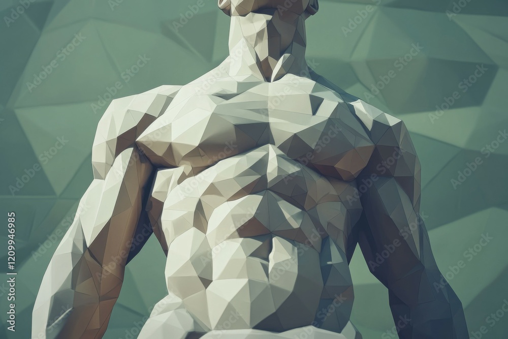 Obraz premium Polygonal Abstract Sculpture
