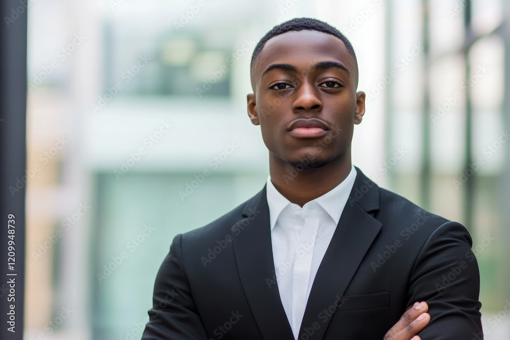 Portrait Of Young Businessman, Generative AI