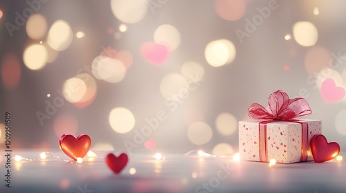 Romantic Valentine's day gift background