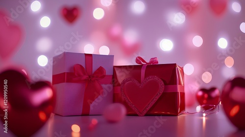 Romantic Valentine's day gift background