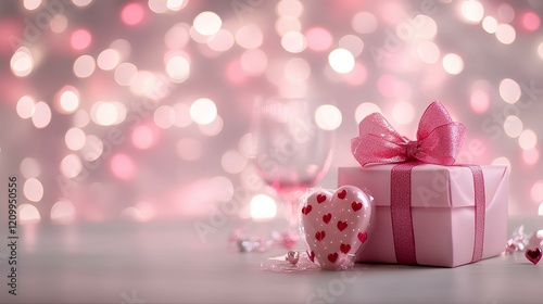Romantic Valentine's day gift background