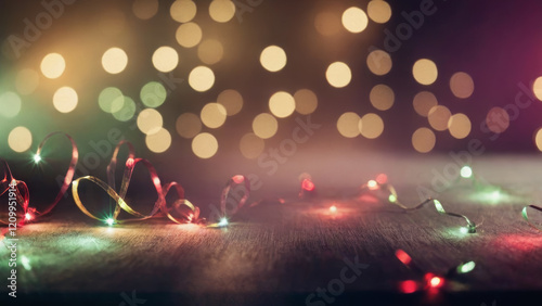Bokeh Lights Background for Cozy Winter Atmosphere