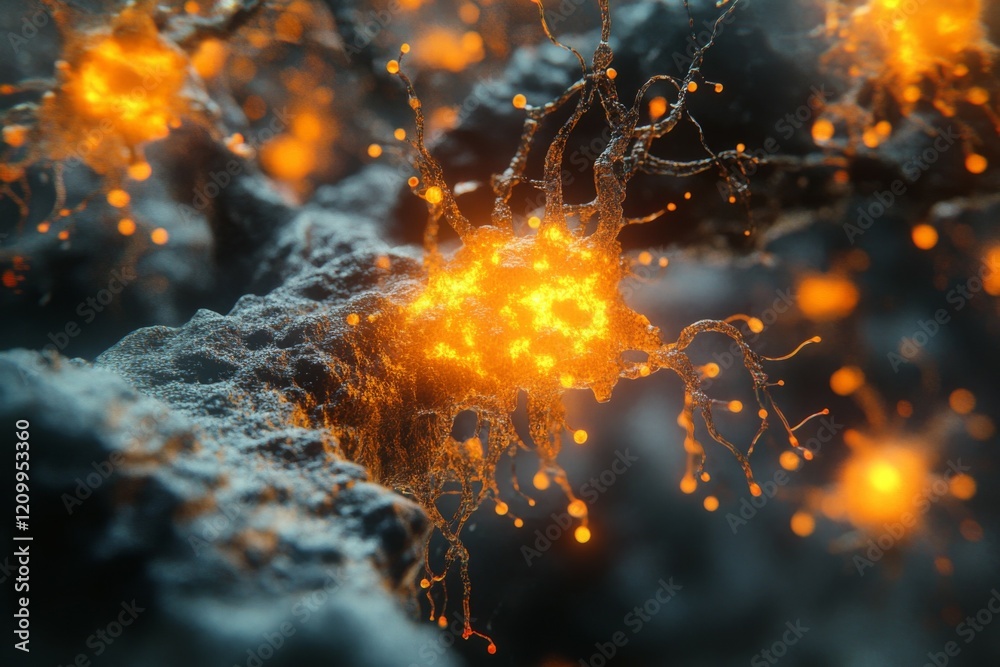 Glowing Neurons in Abstract Neural Network Glowing Neurons in Abstract Neural Network