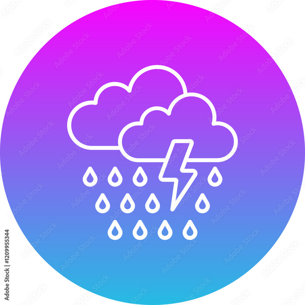 Rain Storm Icon Rain Storm Icon