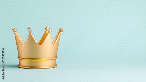 Gold Crown with Gem Accents