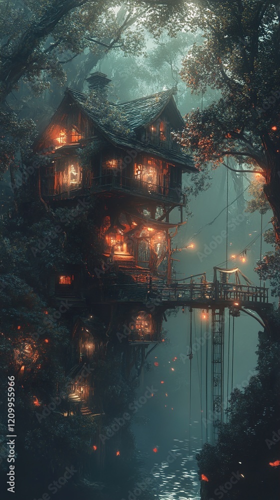 Enchanted Forest Treehouse: A Magical Night in the Woods Enchanted Forest Treehouse: A Magical Night in the Woods