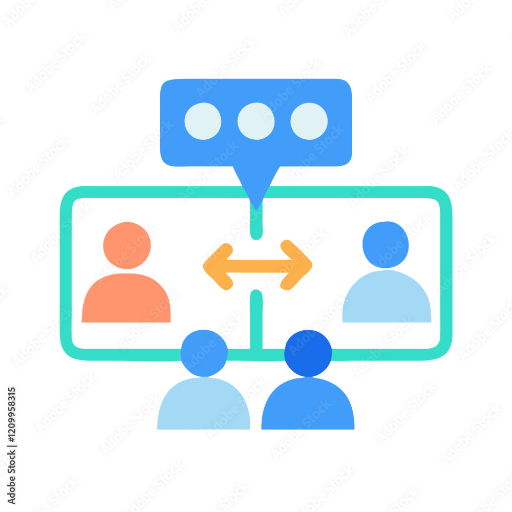 meeting web icon vector illustration, transparent background meeting web icon vector illustration, transparent background