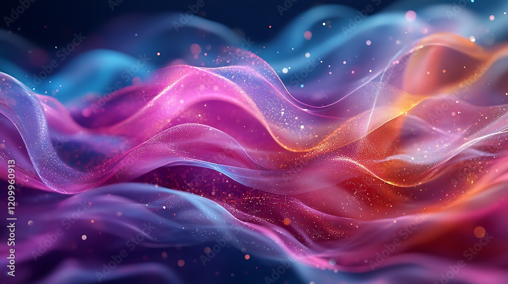 Abstract Neon Flow: A vibrant and captivating abstract illustration featuring a mesmerizing flow of neon light, swirling and intertwining in shades of pink, blue, and orange. Abstract Neon Flow: A vibrant and captivating abstract illustration featuring a mesmerizing flow of neon light, swirling and intertwining in shades of pink, blue, and orange.