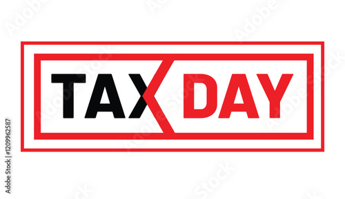 tax day design,  vector art and illustration with white background