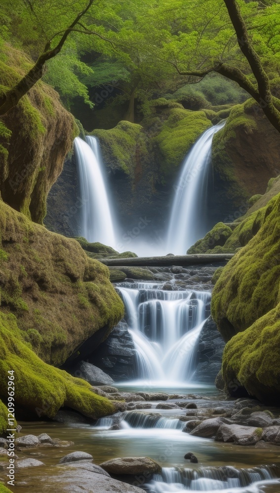 Obraz premium waterfall in the forest