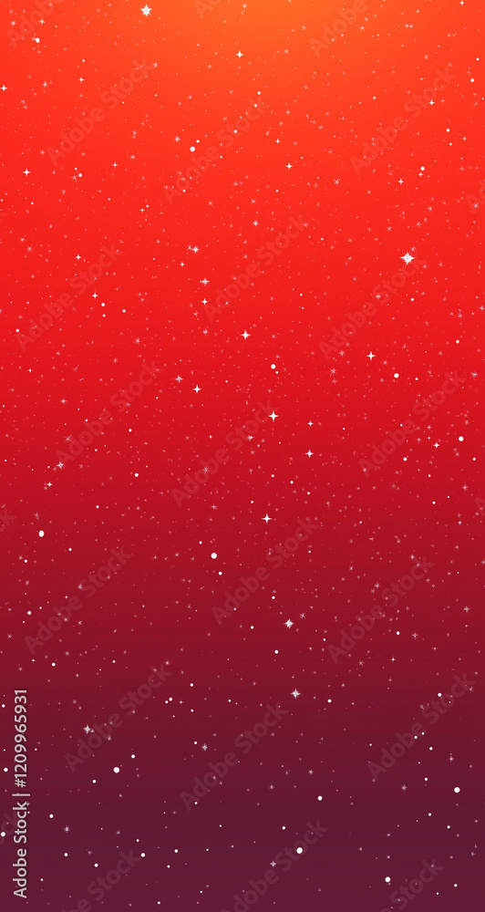 Red background, red gradient with white stars, simple style, simple lines, minimalist design Red background, red gradient with white stars, simple style, simple lines, minimalist design