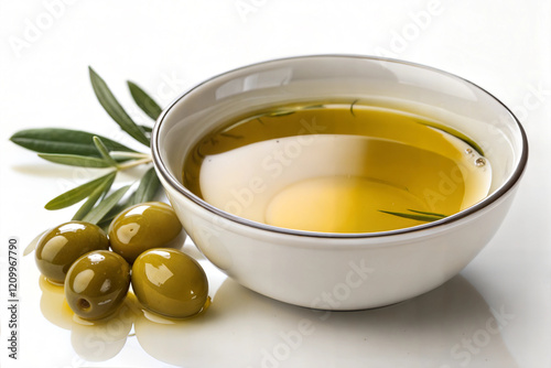 Wallpaper Mural  olive oil isolated on white background. Torontodigital.ca