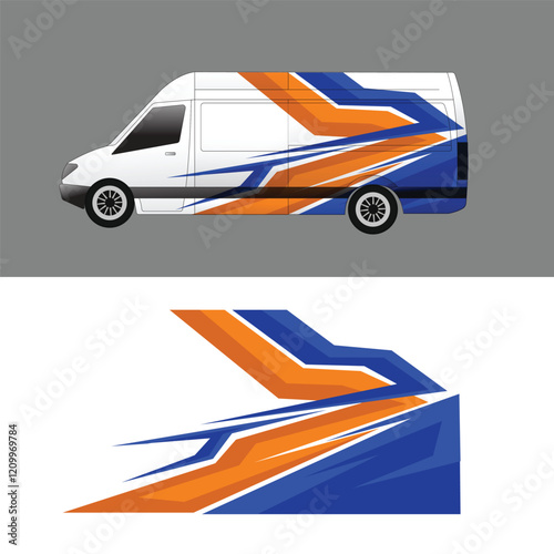 Cargo van body wrap livery decal design company