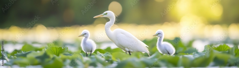 A Majestic Group of Migratory Birds in a Lush Wetland Habitat A Symbol of Conservation and Species Protection These graceful birds, amidst vibrant green vegetation and serene water, represent the A Majestic Group of Migratory Birds in a Lush Wetland Habitat A Symbol of Conservation and Species Protection These graceful birds, amidst vibrant green vegetation and serene water, represent the