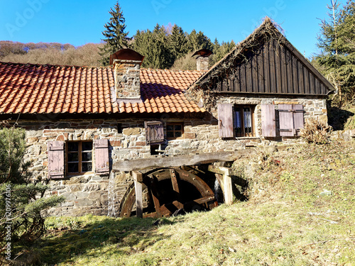 Technical cultural monument, Brenscheider oil mill, the mill is one-storey and made of quarry stone masonry photo