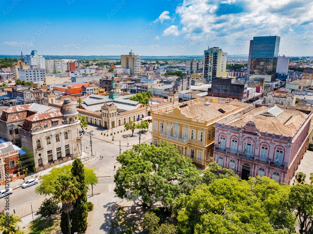 Fototapeta premium Pelotas RS - historic center of the city of Pelotas, Rio Grande do Sul