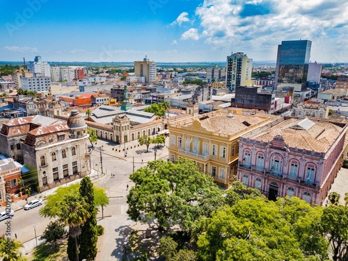 Pelotas RS - historic center of the city of Pelotas, Rio Grande do Sul