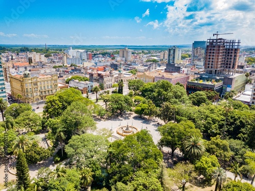 Pelotas RS - Coronel José Osório square and historic city center photo