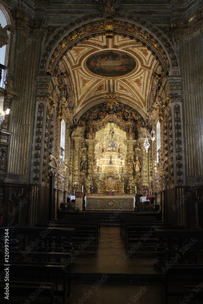 Fototapeta premium Details of the interior of the Basilica of Our Lady of Pilar - Ouro Preto, Minas Gerais, Brazil.