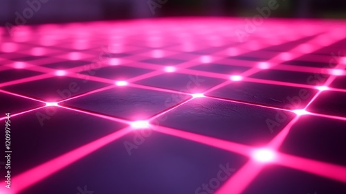 Pink Abstract Network: Glowing pink lines intersect, forming a mesmerizing grid pattern.  The vibrant, almost neon, effect creates a dynamic and energetic visual, perfect for tech and design projects.