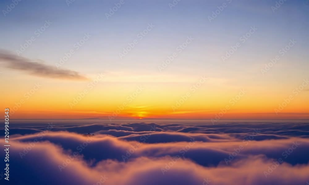 A soft gradient where the warm orange bottom fades seamlessly into a cool blue top, with subtle, blurred horizontal lines suggesting a hazy horizon A soft gradient where the warm orange bottom fades seamlessly into a cool blue top, with subtle, blurred horizontal lines suggesting a hazy horizon