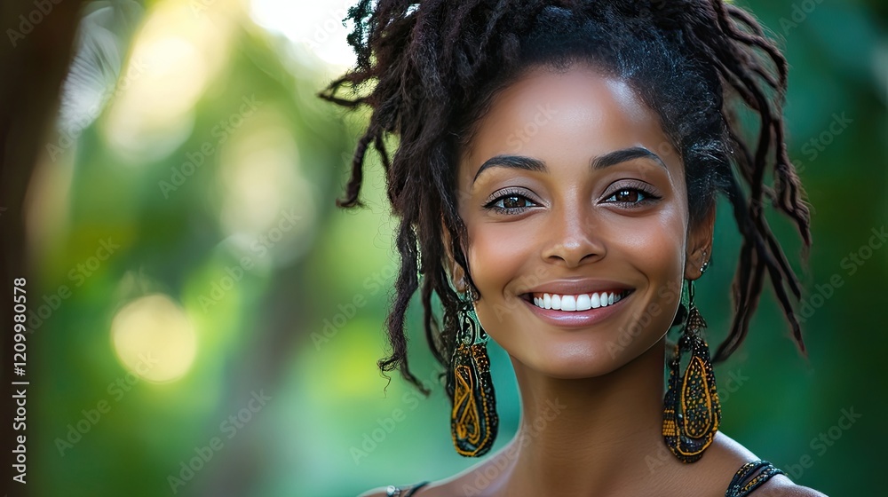 Portrait of a smiling woman outdoors. Portrait of a smiling woman outdoors.