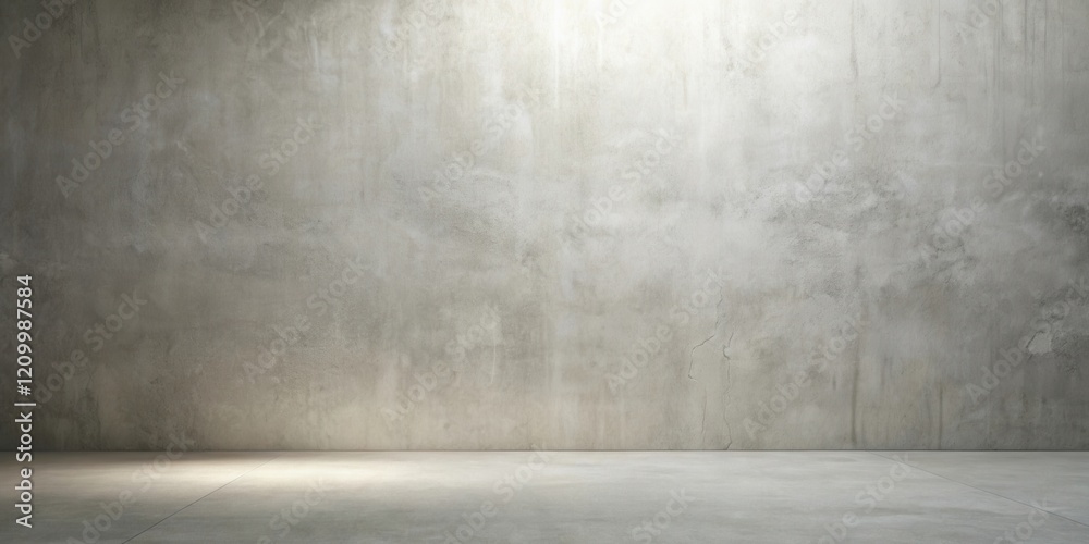 Empty Room with a Textured Concrete Wall and Floor Featuring Subtle Lighting Empty Room with a Textured Concrete Wall and Floor Featuring Subtle Lighting