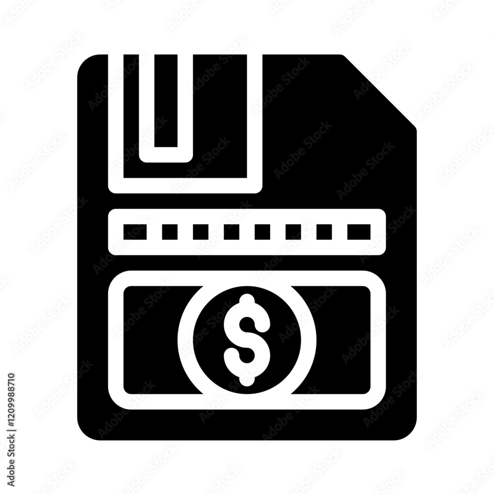 Icon Savings Memory With Style Glyph Icon Savings Memory With Style Glyph
