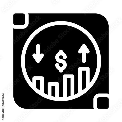 Icon Trade Exchange With Style Glyph 