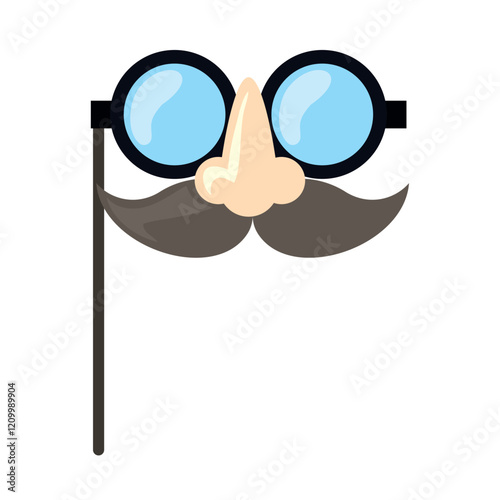 disguise mask glasses and mustache