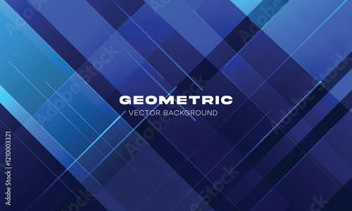 Abstract blue geometric background