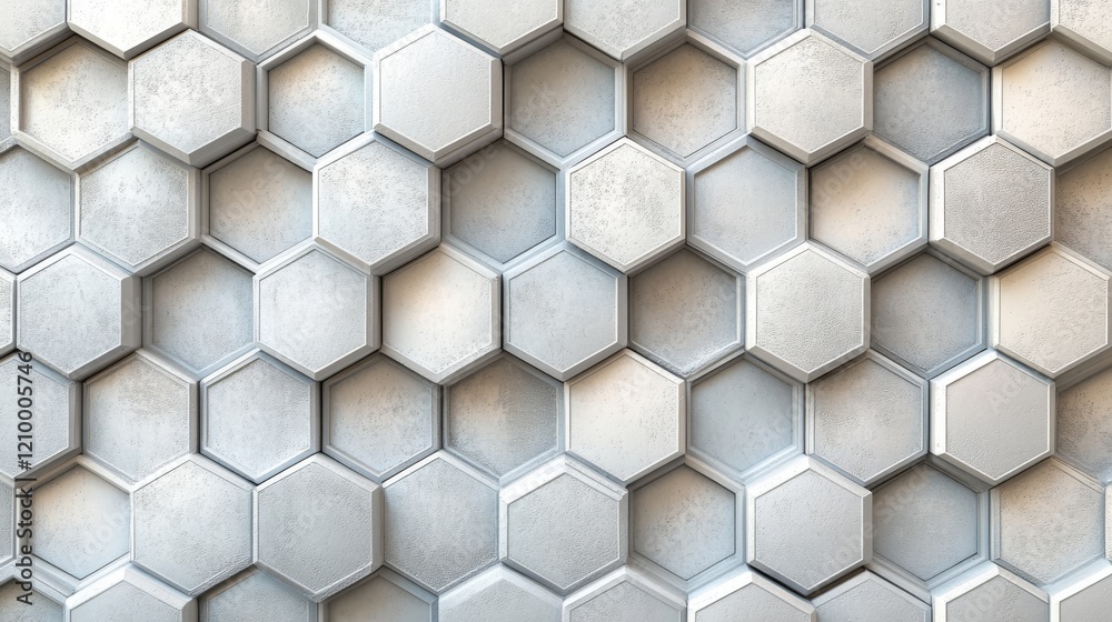 Abstract Hexagonal Pattern White Concrete Wall Abstract Hexagonal Pattern White Concrete Wall