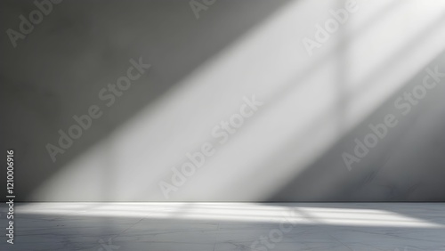 Gray background for product presentation with beautiful lights and shadows