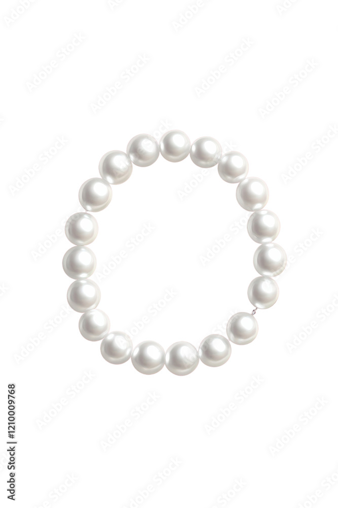 Elegant Pearl Bracelet on Black Background Elegant Pearl Bracelet on Black Background