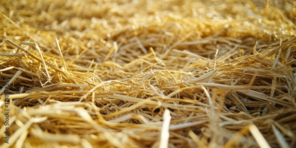 Golden straw texture with warm sunlight highlighting layers of dry straw strewn across a soft, natural background in a blurred design. Golden straw texture with warm sunlight highlighting layers of dry straw strewn across a soft, natural background in a blurred design.