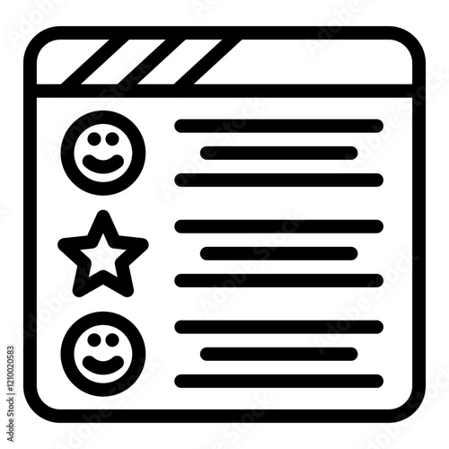 Vector Design Positive Review Icon Style