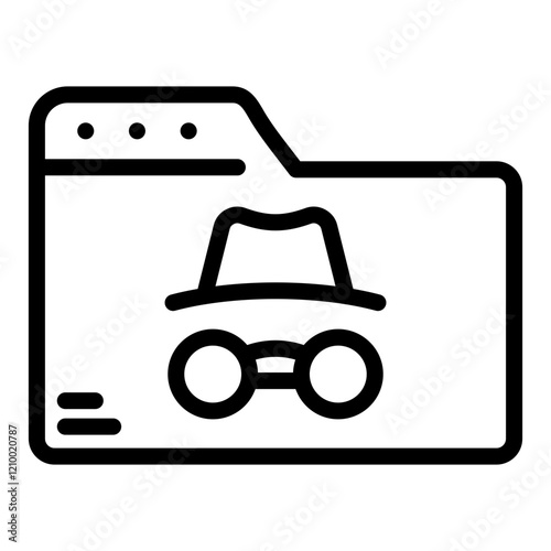 Vector Design Incognito Icon Style