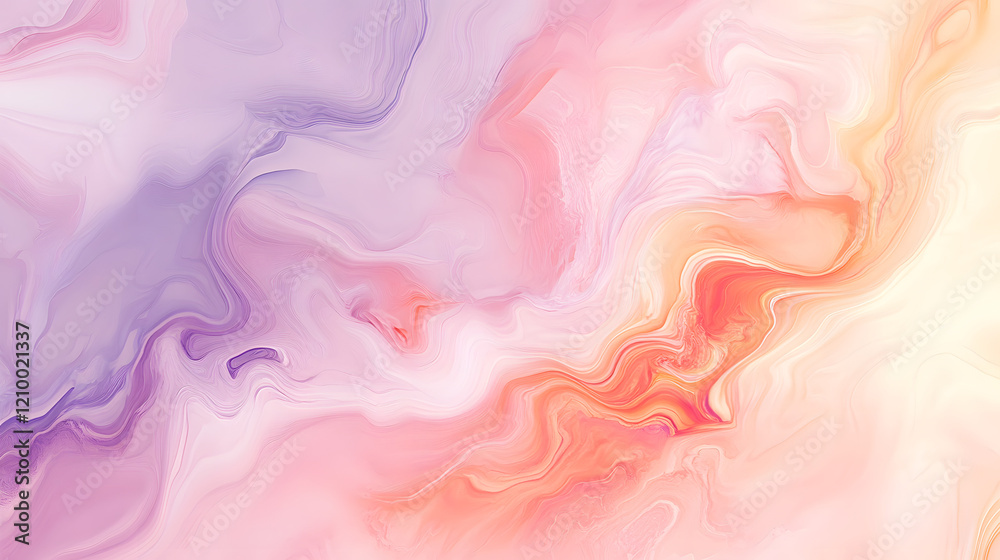 Fototapeta premium Dreamy Pastel Color Spectrum Featuring Gentle Shades of Pink and Lavender