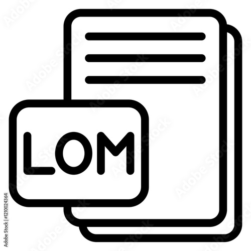 Vector Design LOM Icon Style