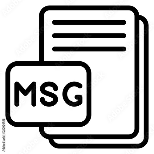 Vector Design MSG Icon Style