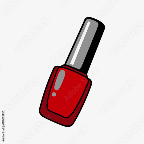 Minimalist Nail Beauty Design Vector.