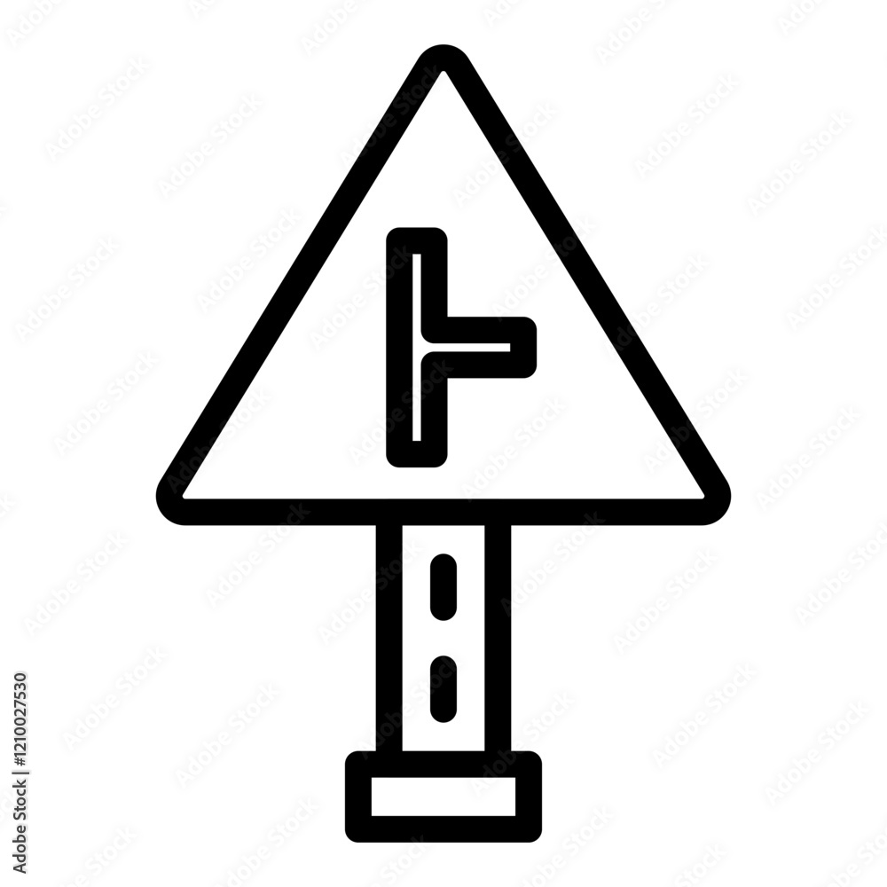Vector Design Side Road Right Icon Style Vector Design Side Road Right Icon Style