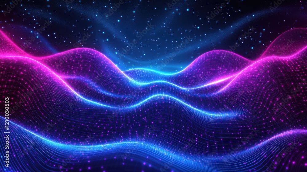 a futuristic wave of light in the dark a futuristic wave of light in the dark