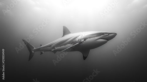 Wallpaper Mural Ocean shark monochrome underwater wildlife photography Torontodigital.ca