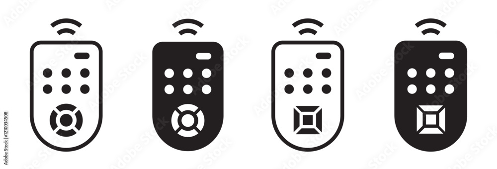 Remote control set icon, vector illustration Remote control set icon, vector illustration