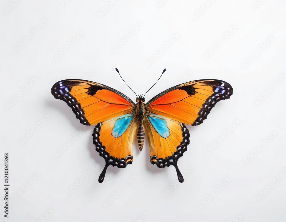 Fototapeta premium butterfly image with unique wings on a white background